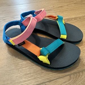Teva color block kid sandals